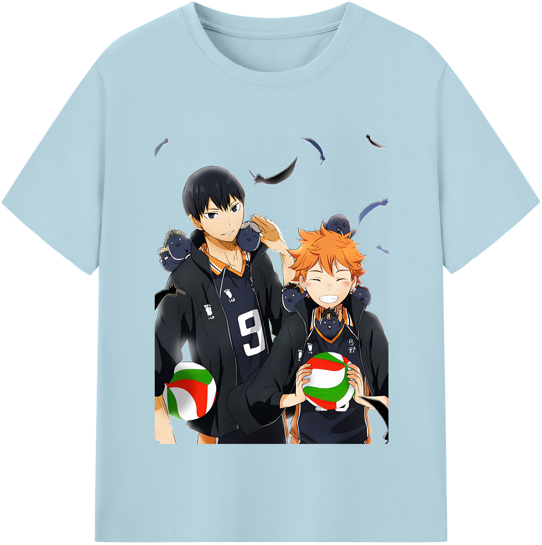 （画像用） ハイキュー!! Haikyu!! 綿100％半袖Tシャツ（フロントプリント）